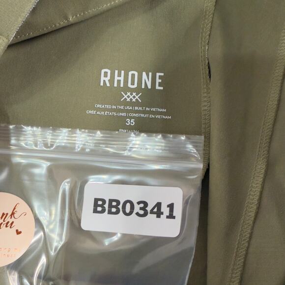 Rhone 35 Mens Tech Chino Performance Pants Kalahari Khaki Slim Corpcore - Picture 3 of 11